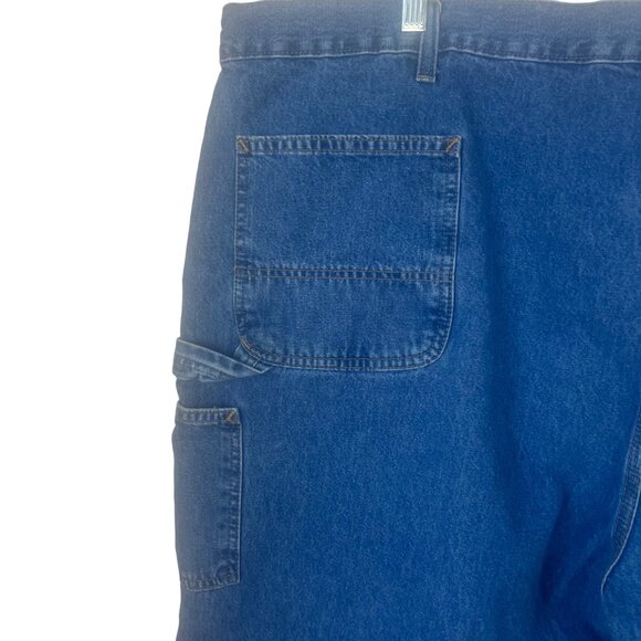 Carhartt Mens Original Dungaree Denim Jeans Carpenter Blue Size 52x30 - Picture 8 of 10